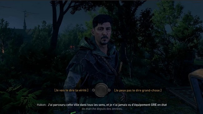 Choix Hakon Dying Light 2 Stay Human Dire la vérité ou non à Hakon - De plus en plus fort