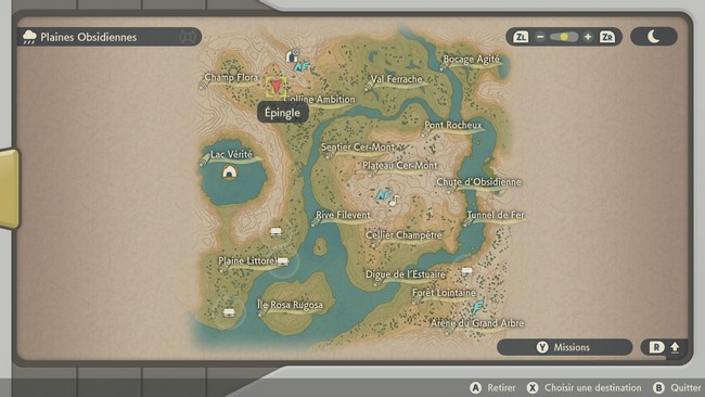 Emplacement Flamme Étrange des Plaines Obsidiennes N°1