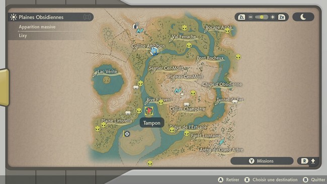 Emplacement Flamme Étrange des Plaines Obsidiennes N°11