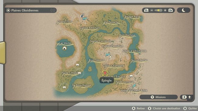 Emplacement Flamme Étrange des Plaines Obsidiennes N°12