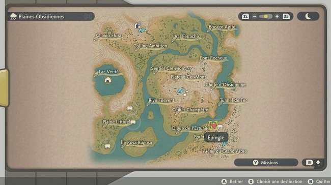 Emplacement Flamme Étrange des Plaines Obsidiennes N°13