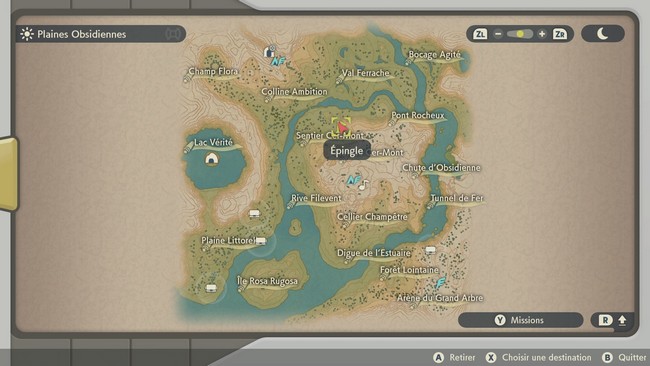 Emplacement Flamme Étrange des Plaines Obsidiennes N°18