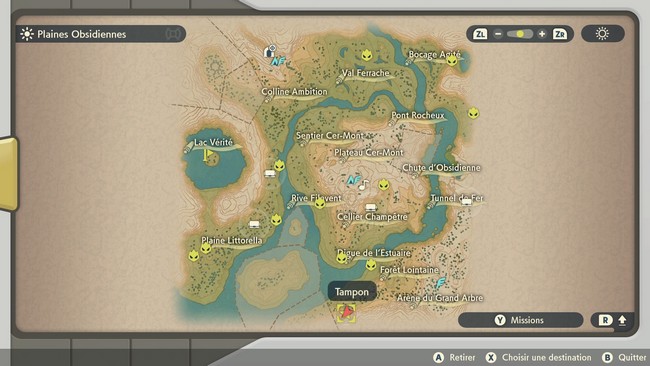 Emplacement Flamme Étrange des Plaines Obsidiennes N°19