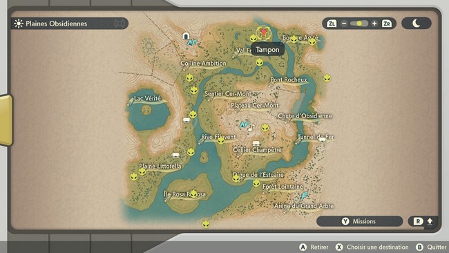 Emplacement Flamme Étrange des Plaines Obsidiennes N°2