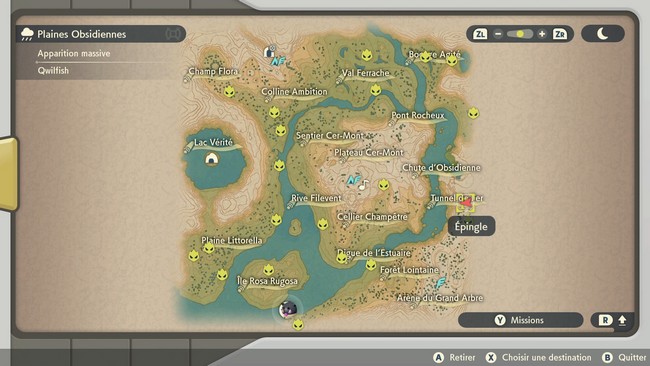 Emplacement Flamme Étrange des Plaines Obsidiennes N°3