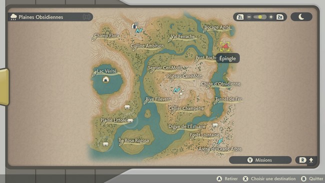 Emplacement Flamme Étrange des Plaines Obsidiennes N°4