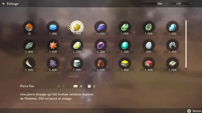 Emplacement Pierre Feu Légendes Pokémon Arceus