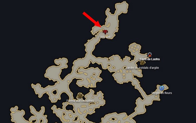 Emplacement de Wili Wili dans Lost Ark