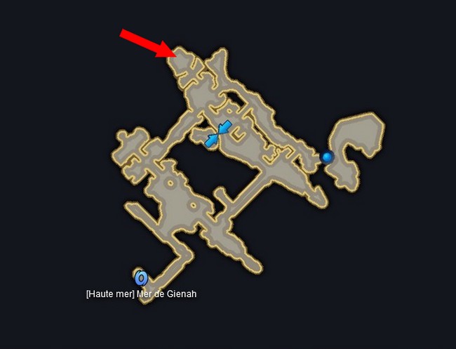 Emplacement du PNJ Dent-Noire dans Lost Ark