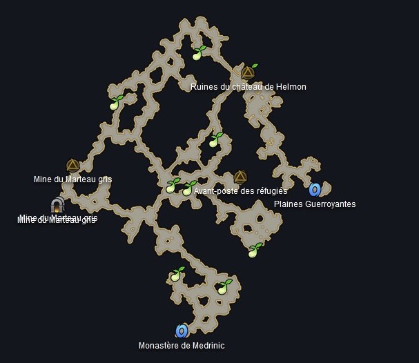 Emplacements Graines Mokoko de la Forêt de Bilbrin dans Lost Ark