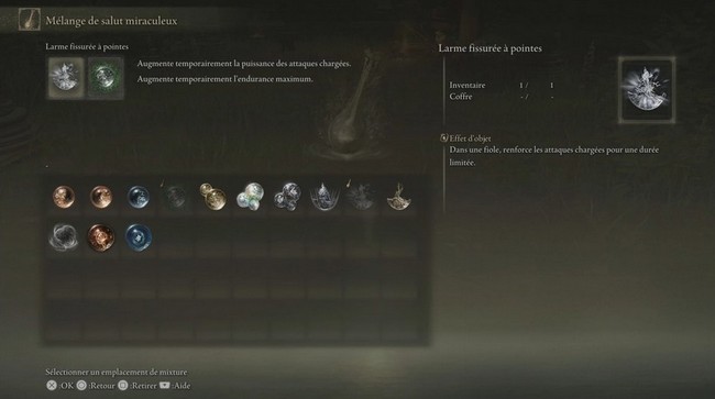 Mélange de salut miraculeux Elden Ring