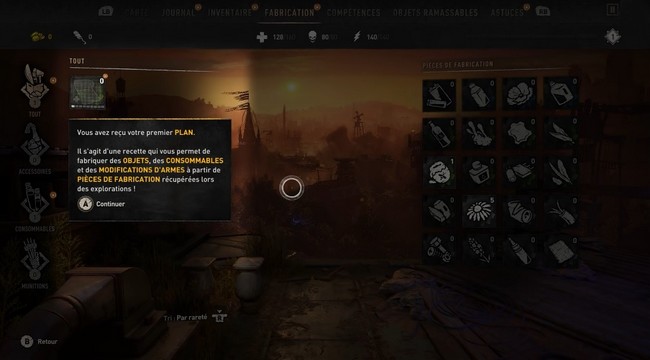 améliorer les Plans dans Dying Light 2