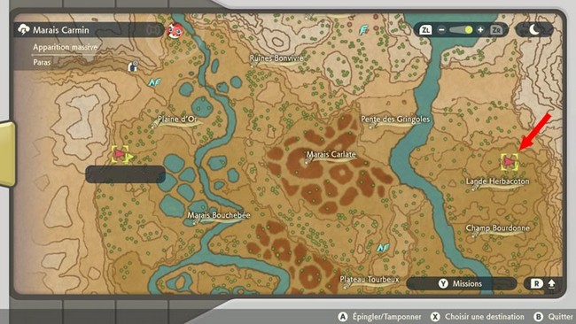 Emplacement Chlorobule