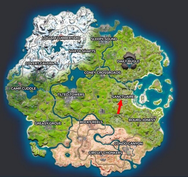 Emplacement Sanctuaire