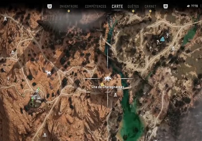 emplacments site de charognards