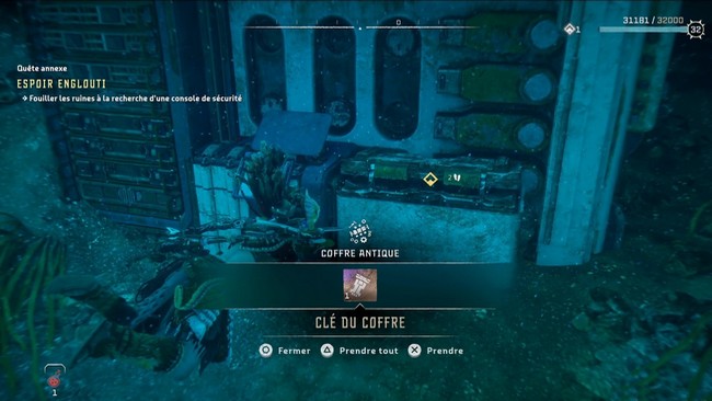 Horizon Forbidden West Espoir englouti