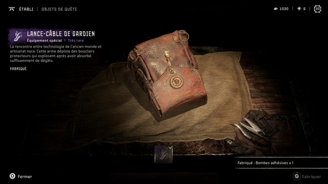 lance-câble de gardien