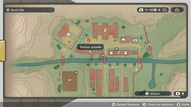 emplacement de l'Étal d'Échanges dans Légendes Pokémon Arceus