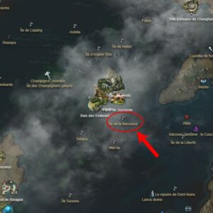 Emplacement de L'Île de la Berceuse