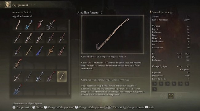 Aiguillon Funeste Elden Ring