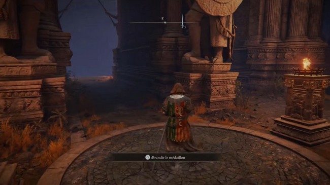 Brandir le médaillon