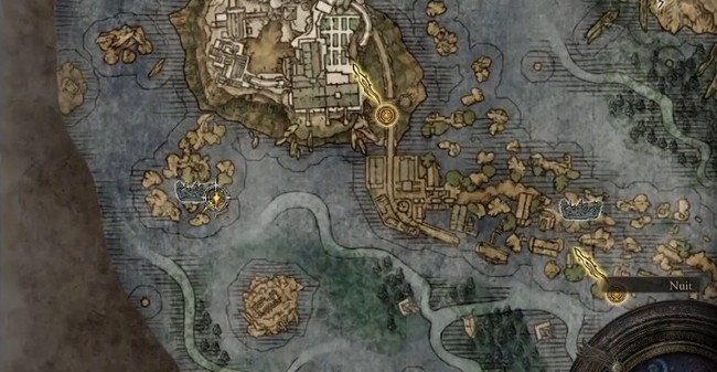 Emplacement Hachette auréolée de glace Elden Ring