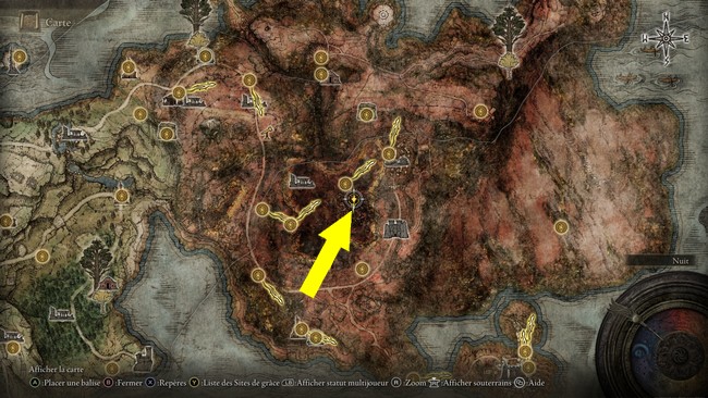 Emplacement commandant O'Neil Elden Ring