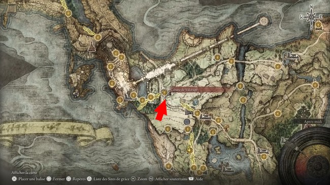 Emplacement de Roderika elden ring