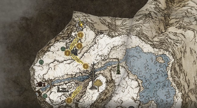 Emplacement de la seconde moitié du Médaillon secret de l'arbre sacré (gauche) elden ring