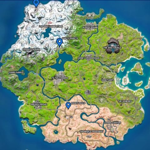 Emplacement des arches de Fortnite saison 1 du chapitre 3