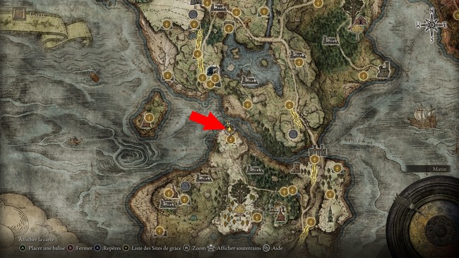 Emplacement du peintre du Tableau Prophétie