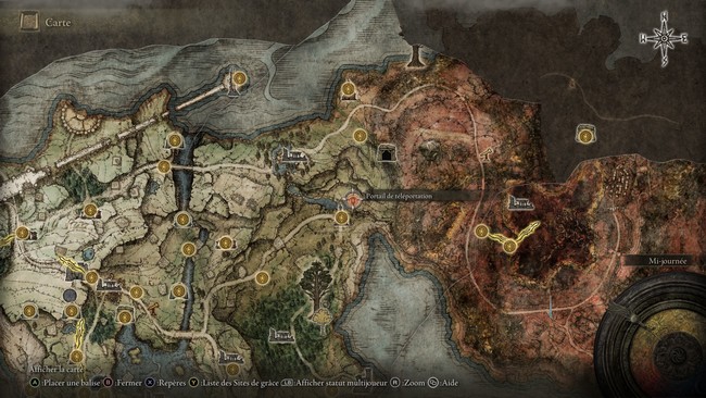 Emplacement du téléporteur de Sanctuaire Bestial Elden Ring