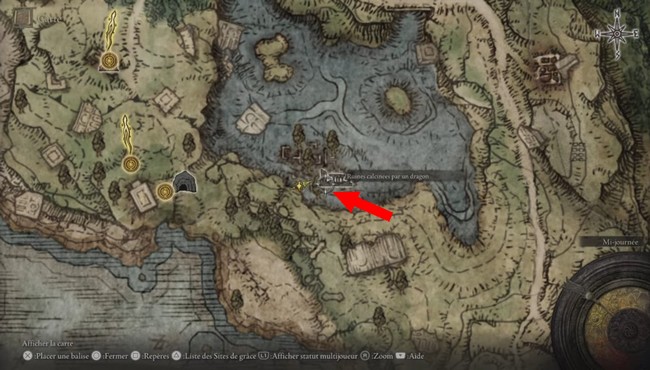 Emplacement lame double Elden Ring