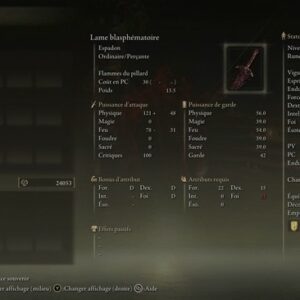 La lame blasphématoire elden ring