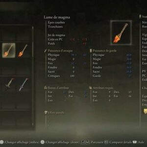Lame De Magma Elden Ring