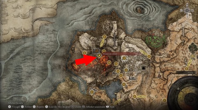 Manoir du volcan Elden Ring