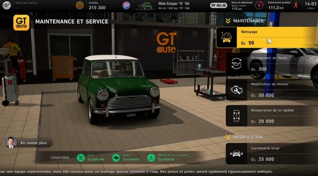 Nettoyage voiture Gran Turismo 7