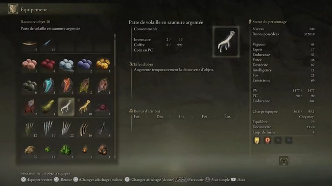 Patte de volaille en saumure argentée