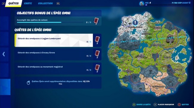 Quêtes de l'épée Omni