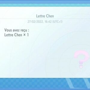 Récupérer la Lettre Chen