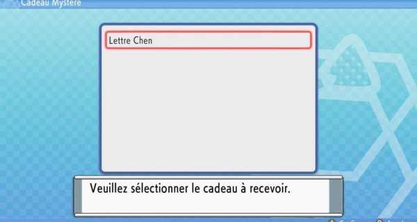 Récupérer la Lettre Chen