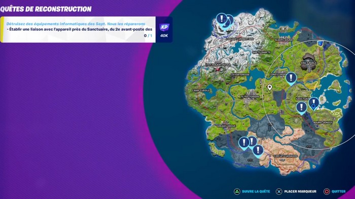 avant-postes des Sept fortnite saison 2 chapitre 3