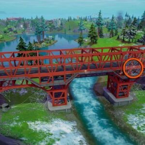 Emplacement du Pont imposant dans Fortnite