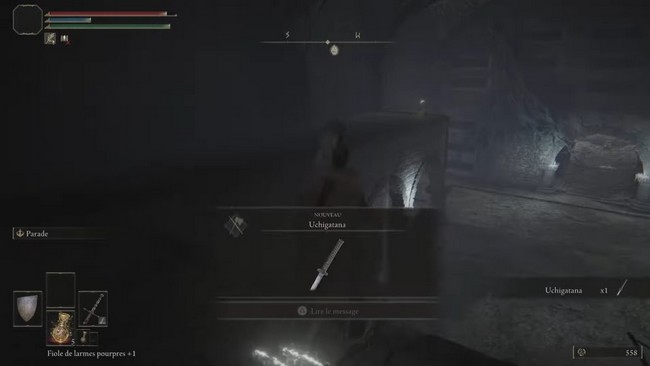 katana Uchigatana dans Elden Ring