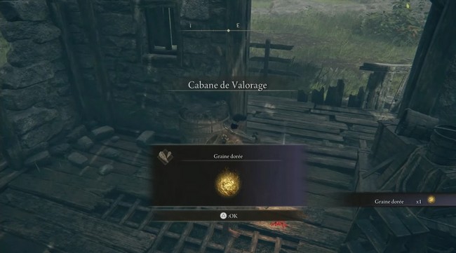 graine dorée cabane de valorage elden ring