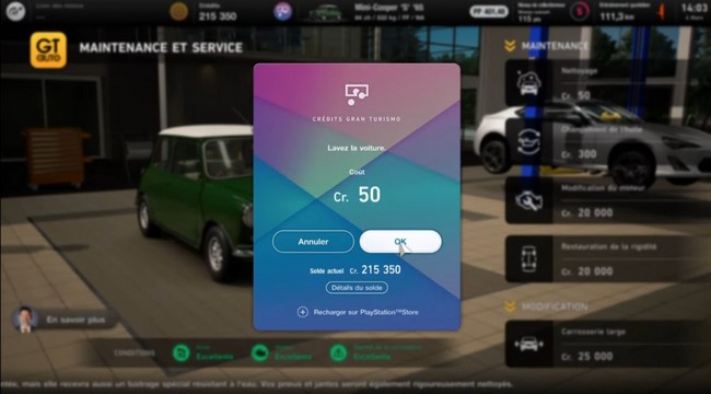 laver votre voiture Gran Turismo 7