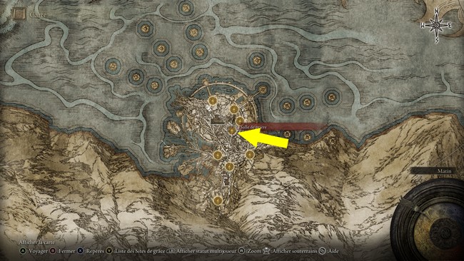 site de grâce Salle de Priére Elden ring