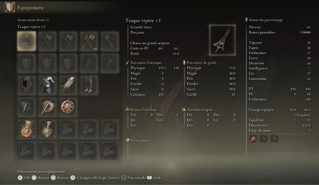 traque vipére elden ring