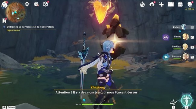 trouver la dernière clé de Substratum de genshin impact