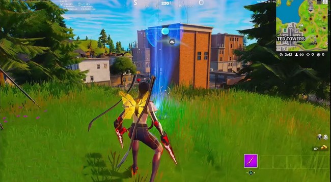 Établir une liaison avec l'appareil près de Logjam Lumberyard, Rocky Reels ou Tilted Towers dans Fortnite-1